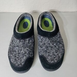 Kuru Draft Womens Slipper Sz 9.5 M Black Ruby Walking Comfort Slip On Round Toe